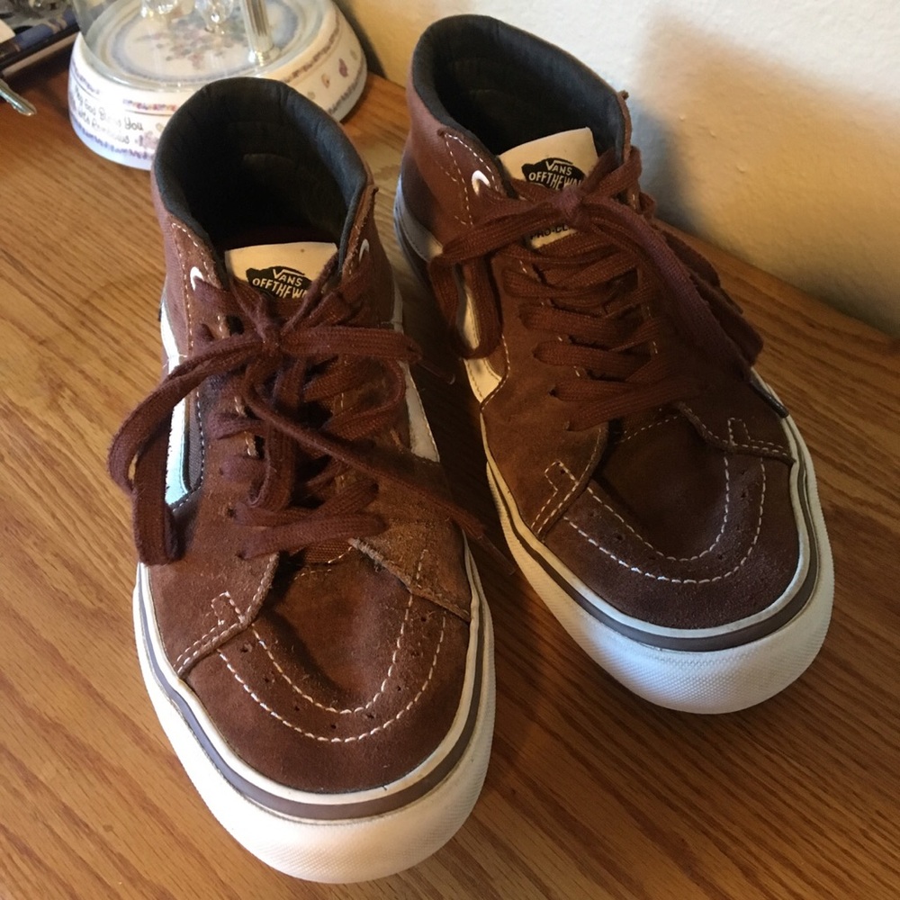 Vans pro era brown shoes